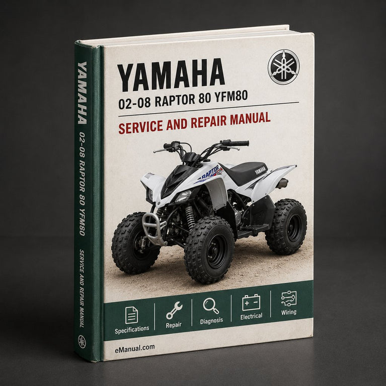 02-08 Yamaha RAPTOR 80 Service Repair Manual yfm80