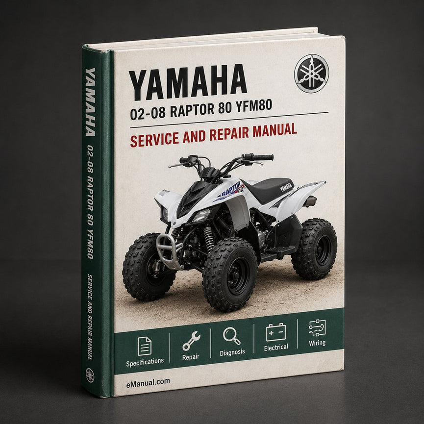 02-08 Yamaha RAPTOR 80 Service Repair Manual yfm80