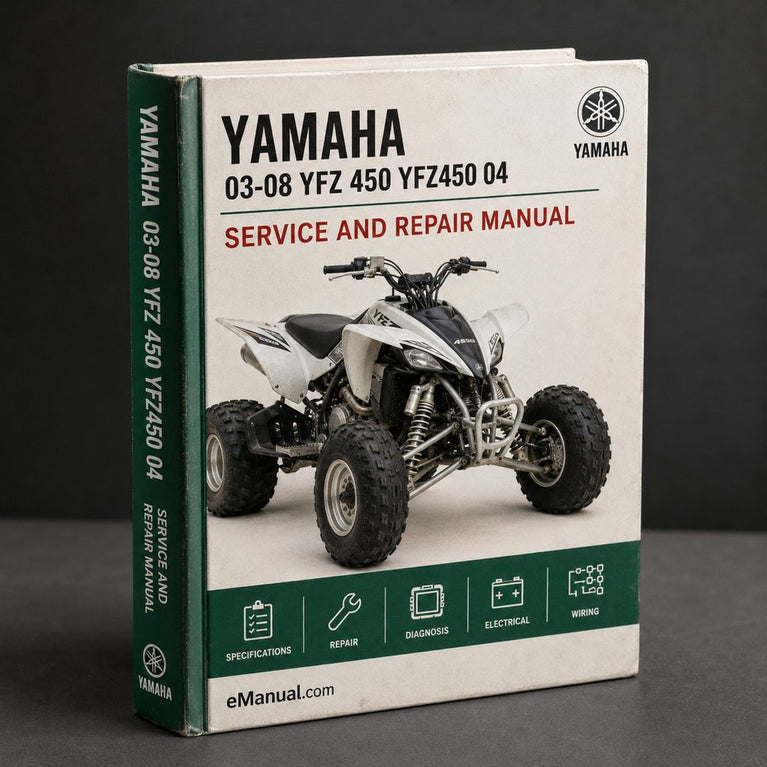 03-08 Yamaha YFZ 450 Service Repair Manual yfz450 04 05 06