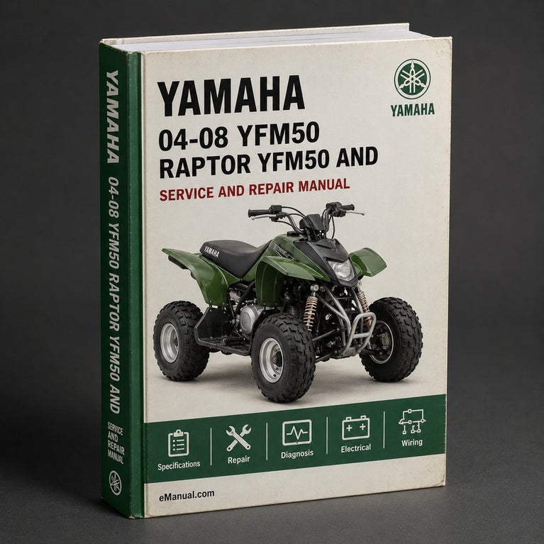 04-08 YFM50 Raptor Service Manual YFM50 and Owners Manual ATV Workshop Shop Repair Manual