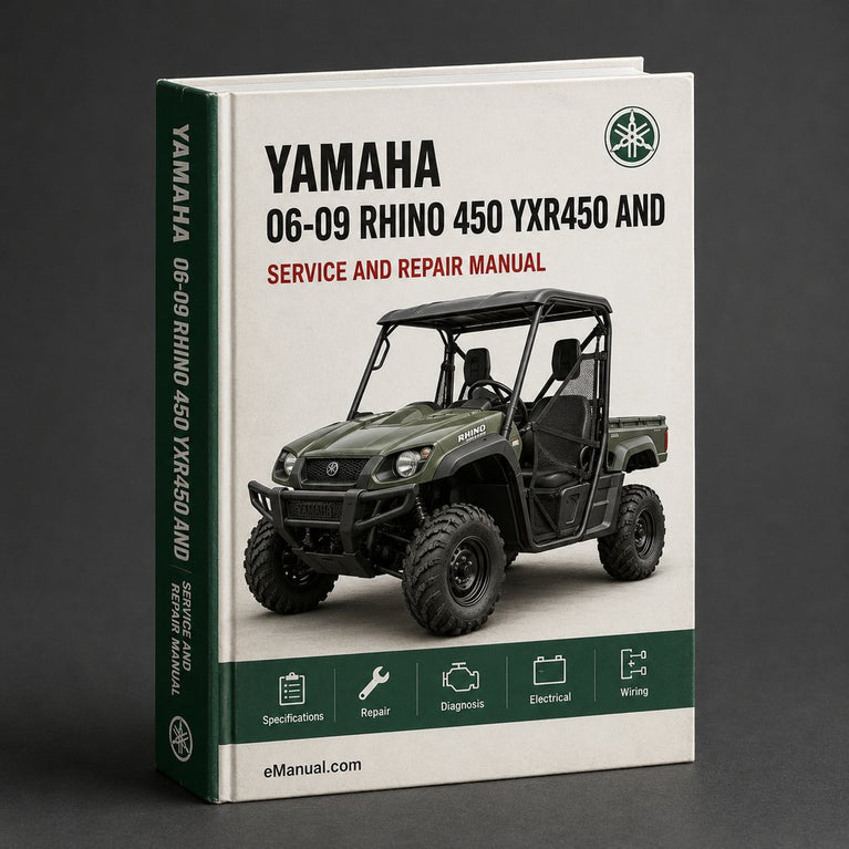 06-09 Yamaha RHINO 450 Service Manual YXR450 and Owners Manual YXR 450 Rhino450 ATV Workshop Shop Repair Manual