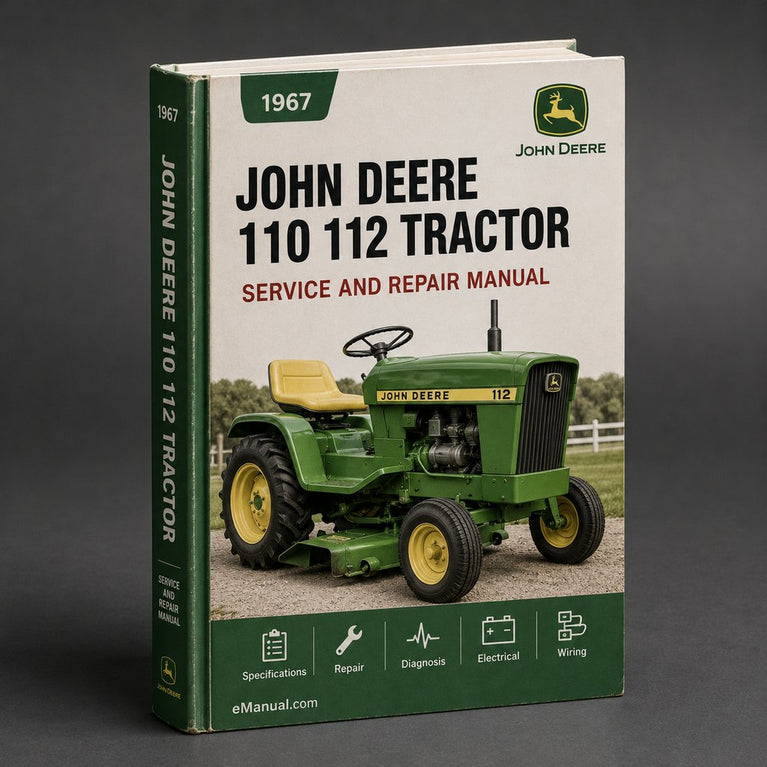 110 112 Tractor 1967 JOHN DEERE Service Repair Manual