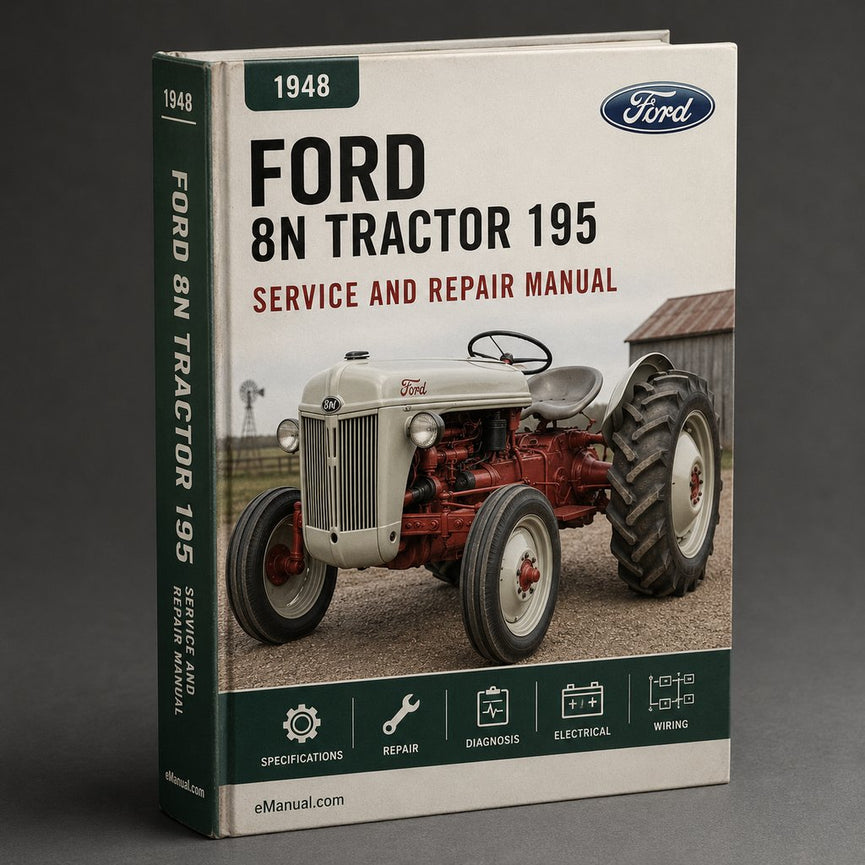 1948-1952 Ford 8N Tractor Service Repair Factory Manual (1948 1949 1950 1951 1952)