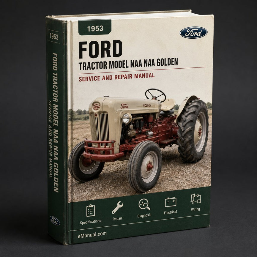 1953 1954 1955 Ford Tractor Model NAA NAA Golden Jubilee-Owners/OperatorS Manual ORIGINAL