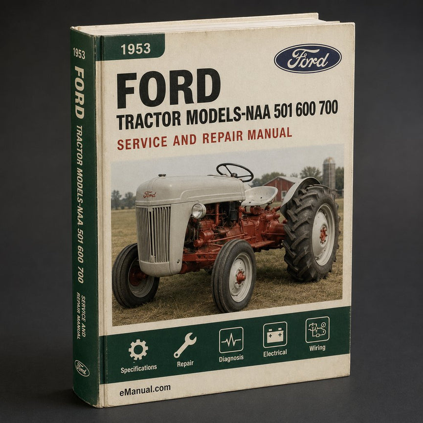 1953-1959 Ford Tractor ModelS-NAA 501 600 700 800 900 1801 Master Parts Catalog Manual-PDF ( 53 1954 1955 1956 1957 1958 59 )-