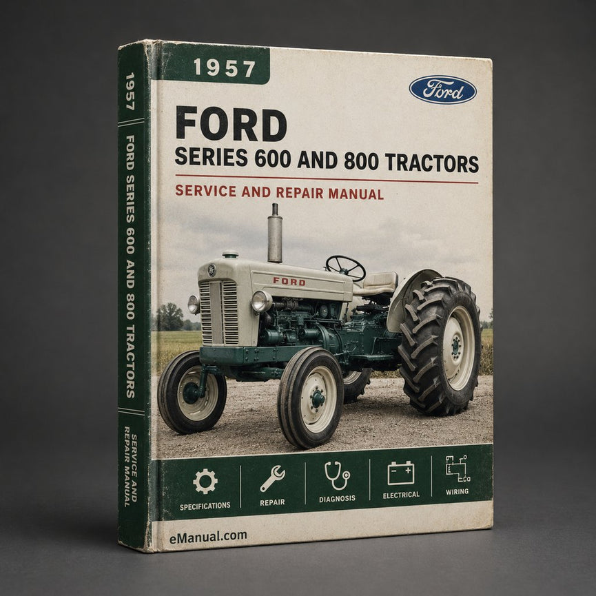 1957 Ford Series 600 and 800 Tractors Power Steering Service Repair Manual