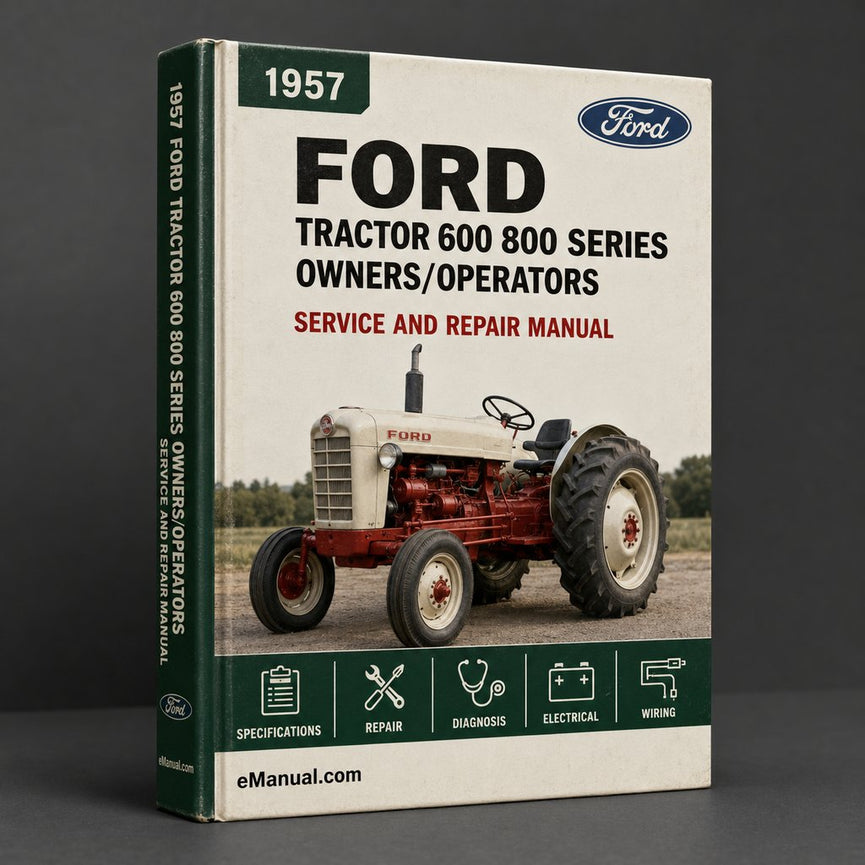 1957-1962 Ford Tractor 600 800 Series Owners/OperatorS Manual-57 1958 1959 1960 1961 62