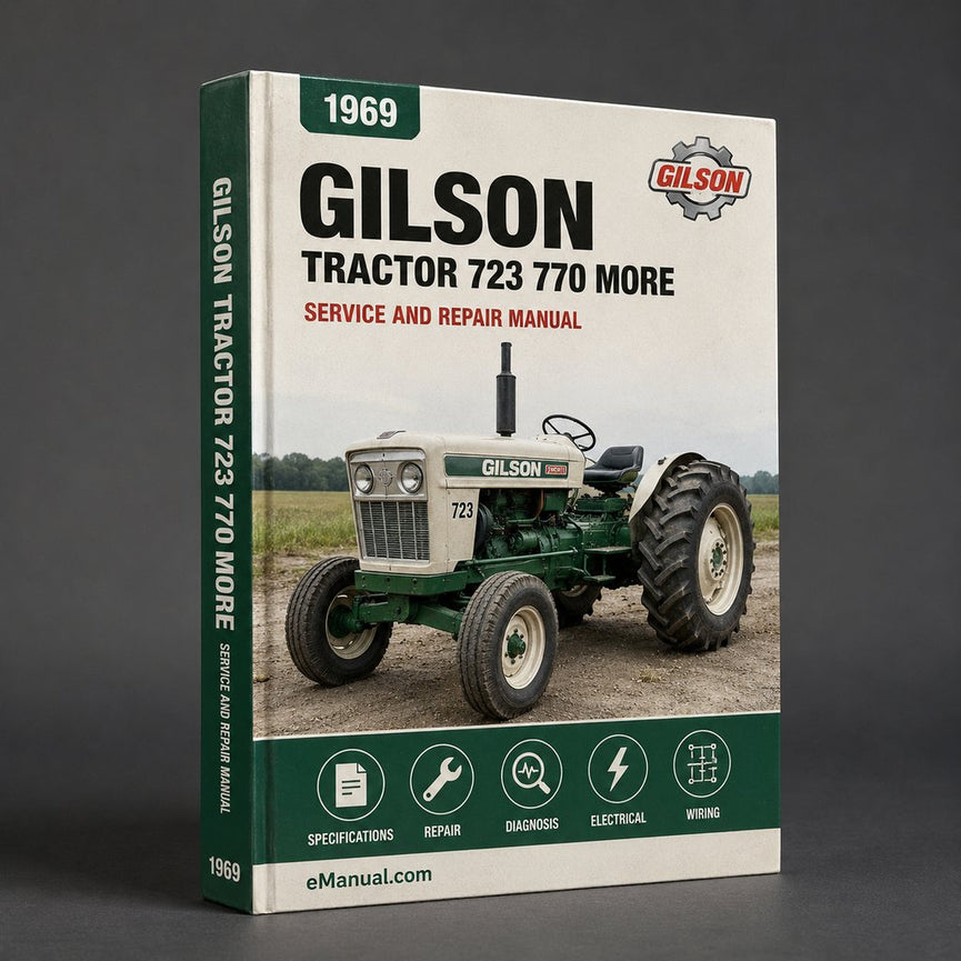 1969 Gilson tractor parts Manual 723 - 770 n more