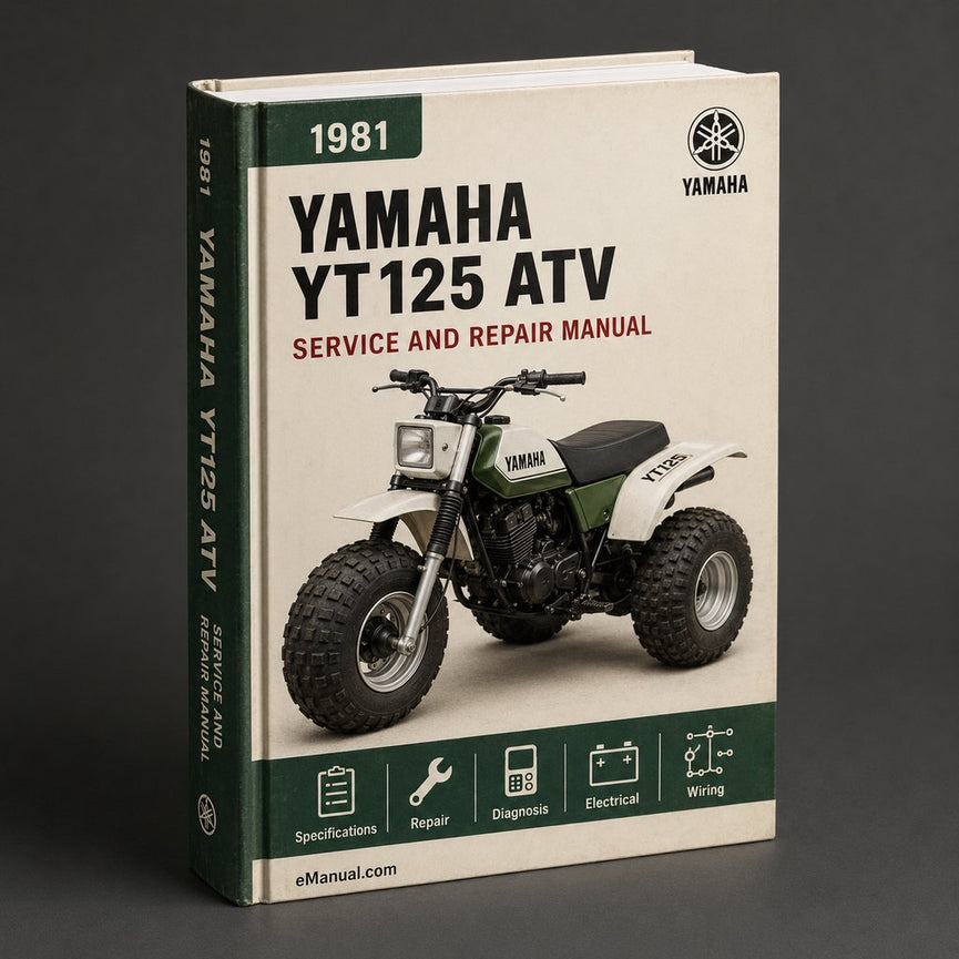 1981 Yamaha YT125 ATV Parts Manual Catalog