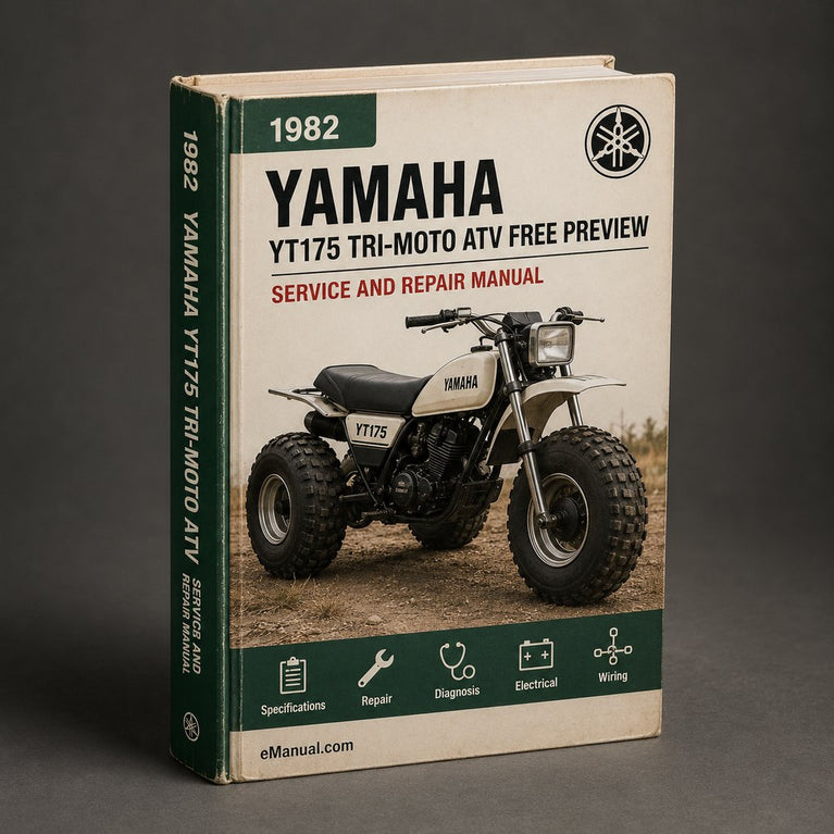 1982 1983 Yamaha Yt175 Tri-moto Atv Service Repair Manual ( FREE PREVIEW )
