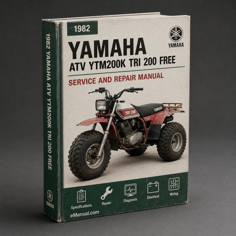 1982-1986 Yamaha ATV YTM200K Tri 200 Service Repair Manual ( FREE Preview )