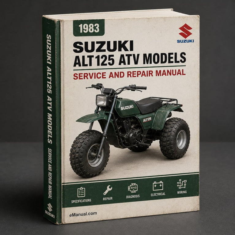 1983 1984 1985 1986 Suzuki ALT125 ATV models Factory Service Repair Manual
