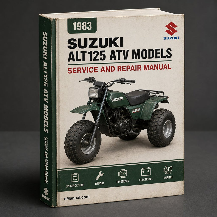 1983 1984 1985 1986 Suzuki ALT125 ATV models Factory Service Repair Manual