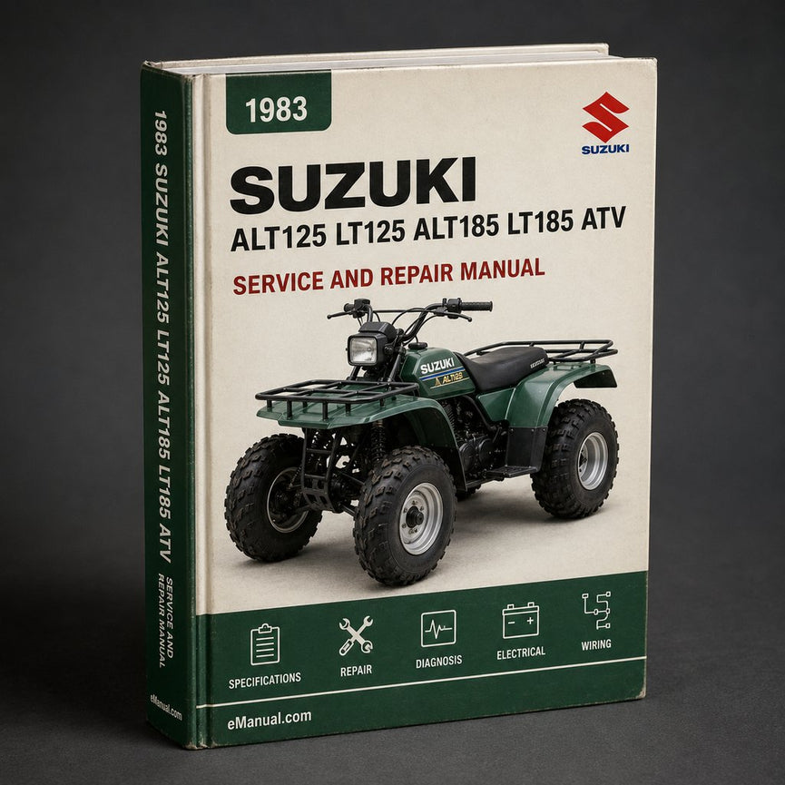 1983-1985 Suzuki ALT125 LT125 ALT185 LT185 ATV Repair Manual