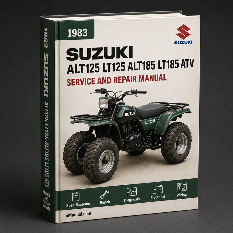 1983-1985 Suzuki Alt125 Lt125 Alt185 Lt185 Atv Service Repair Manual
