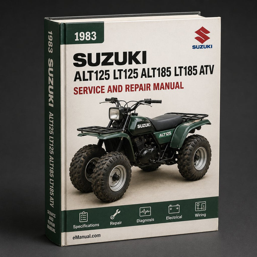1983-1985 Suzuki Alt125 Lt125 Alt185 Lt185 Atv Service Repair Manual