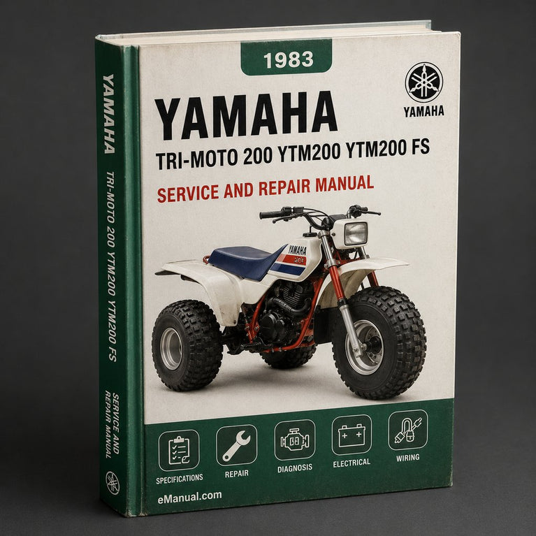 1983-1985 Yamaha Tri-Moto 200 / YTM200 Service Repair Manual YTM200 (Original FSM)