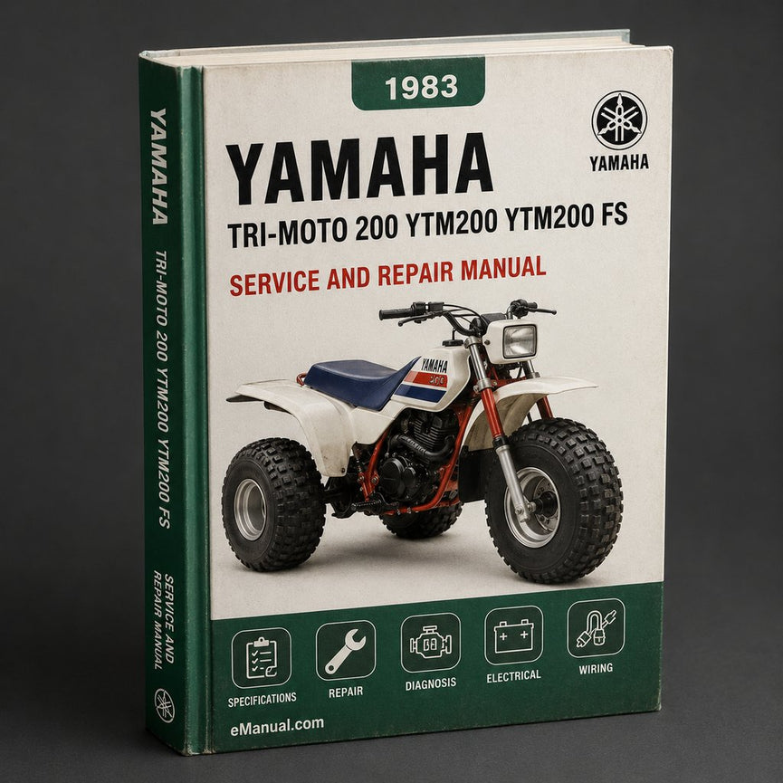 1983-1985 Yamaha Tri-Moto 200 / YTM200 Service Repair Manual YTM200 (Original FSM)