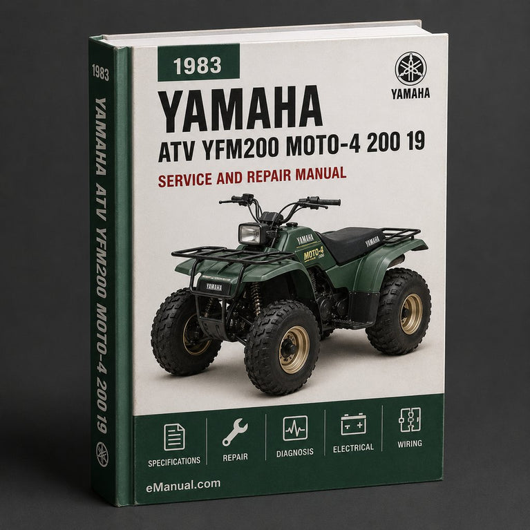 1983-1986 Yamaha ATV YFM200 Moto-4 200 Service Manual Download 1983 1984 1986 1986 PDF