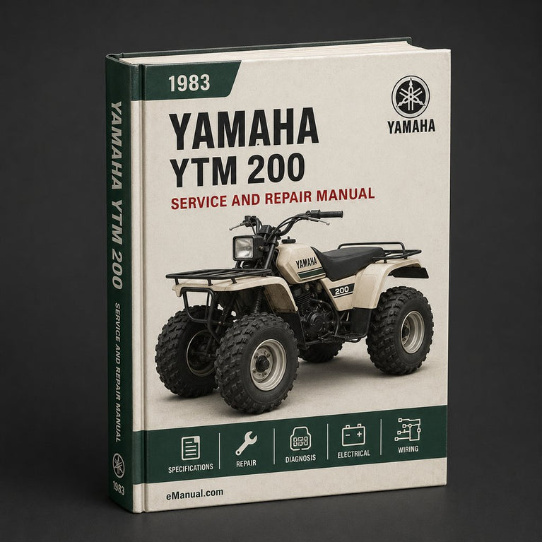 1983-1986 Yamaha YTM 200 Service Repair Manual