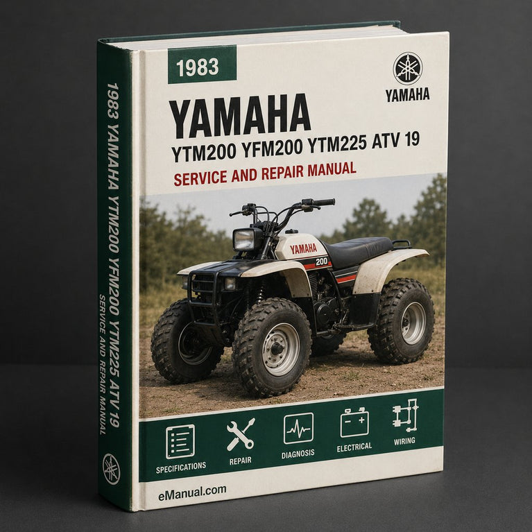 1983-1986 Yamaha YTM200 YFM200 YTM225 ATV Service Repair Workshop Manual 1983 1984 1985 1986