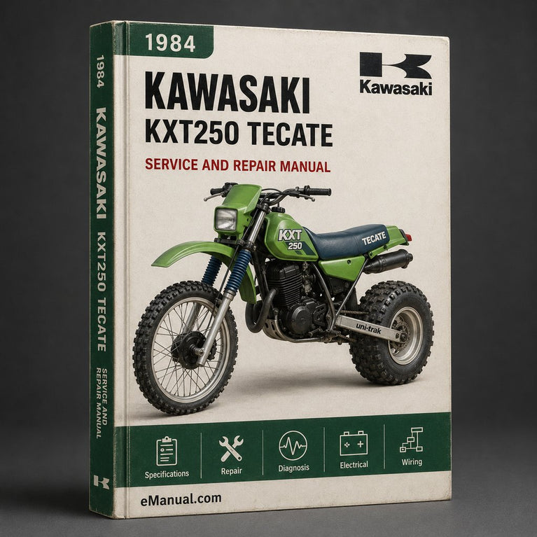 1984 1985 Kawasaki KXT250 Tecate 3 Service Repair Manual