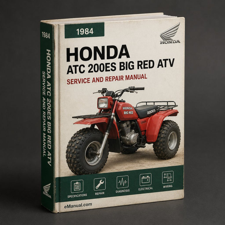 1984 Honda ATC 200ES BIG RED ATV Service Repair Manual