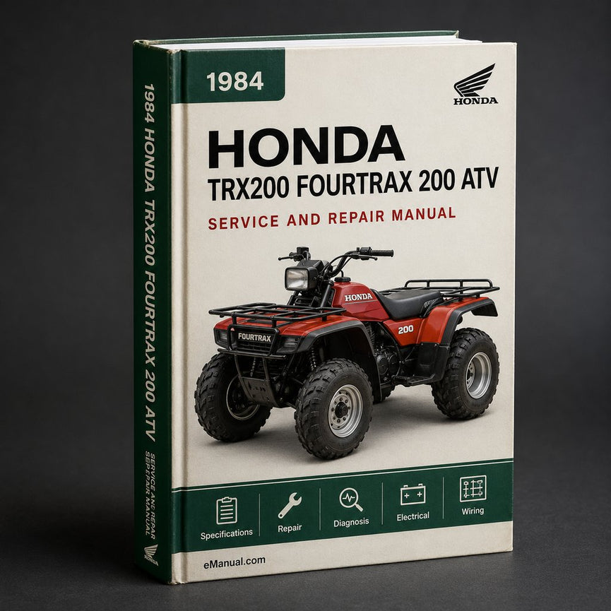 1984 Honda TRX200 Fourtrax 200 ATV Service Repair Workshop Manual