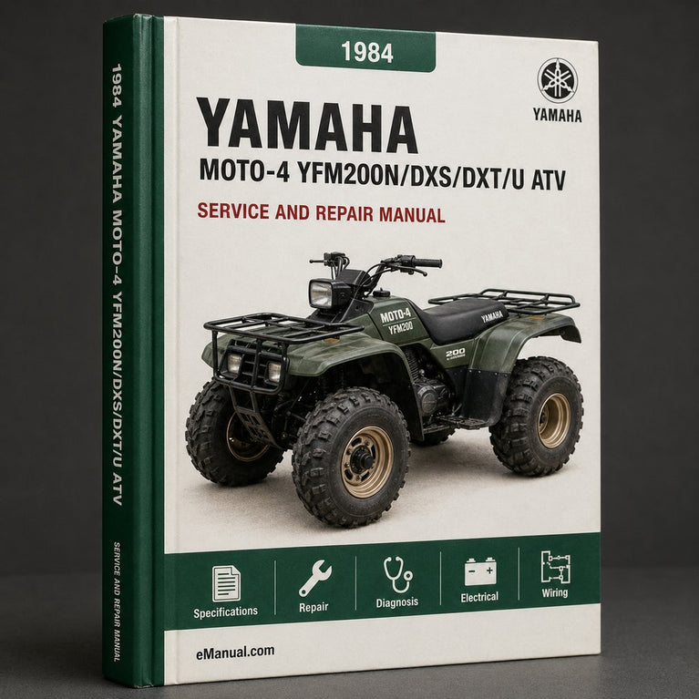 1984 Yamaha Moto-4 YFM200N/DXS/DXT/U ATV Service Repair Workshop Manual