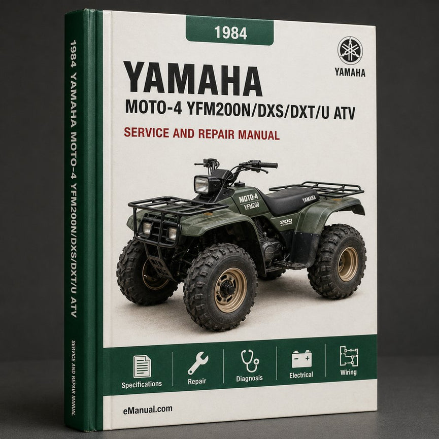 1984 Yamaha Moto-4 YFM200N/DXS/DXT/U ATV Service Repair Workshop Manual