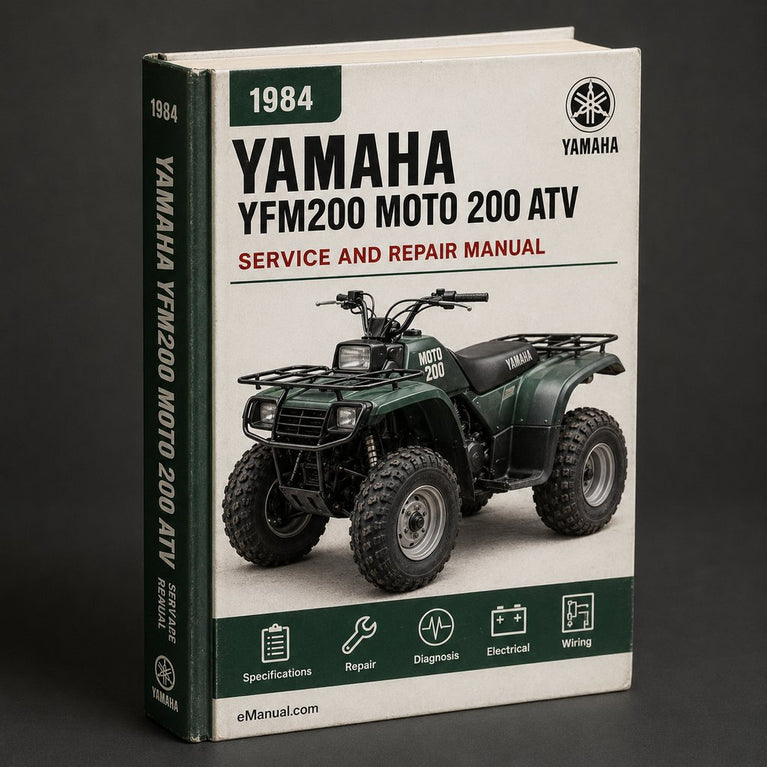1984 Yamaha YFM200 Moto 4 200 ATV Service Repair Workshop Manual Download PDF