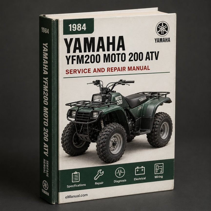 1984 Yamaha YFM200 Moto 4 200 ATV Service Repair Workshop Manual Download PDF