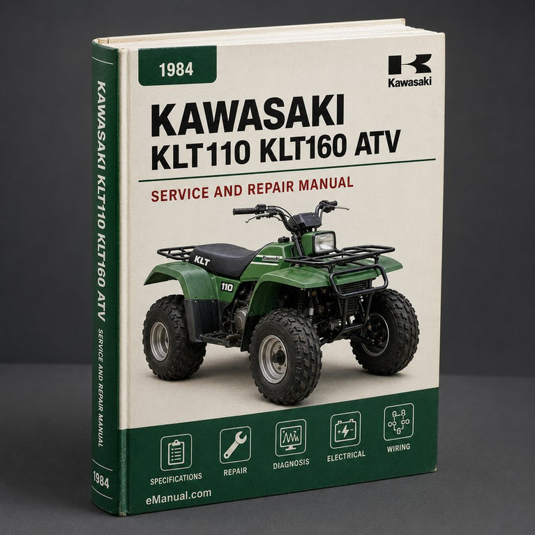 1984-1985 Kawasaki KLT110 KLT160 ATV Repair Manual