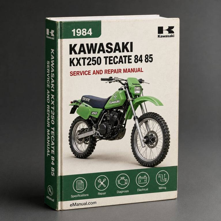1984-1985 Kawasaki KXT250 Tecate Service Repair Manual ( 84 85 )
