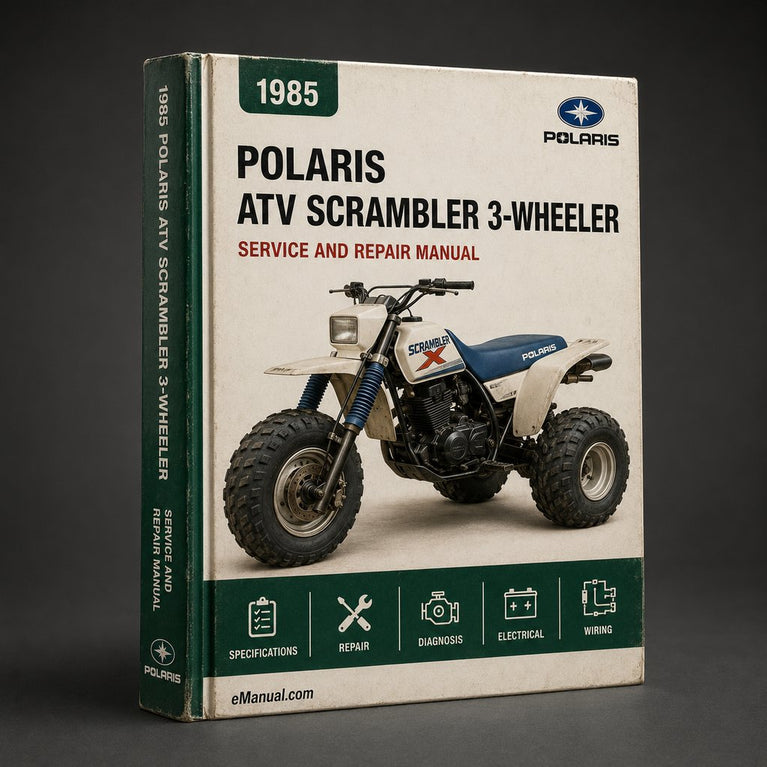 1985 Polaris ATV Scrambler 3-wheeler Service Repair Manual
