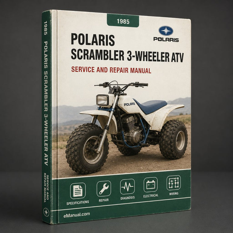 1985 POLARIS SCRAMBLER 3-WHEELER ATV Service Repair Manual