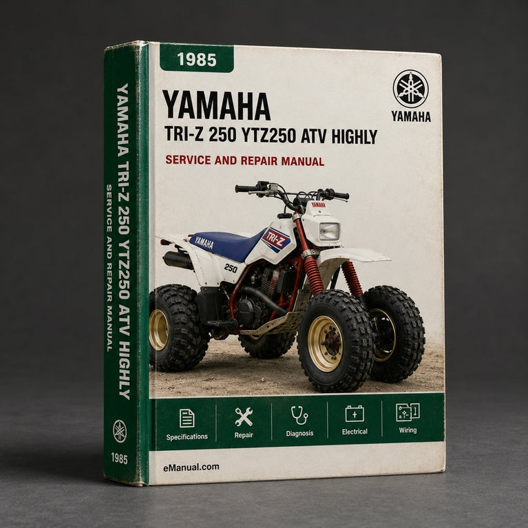1985 Yamaha TRI-Z 250 / YTZ250 ATV Service Repair Manual (Highly Detailed FSM PDF Preview) Download