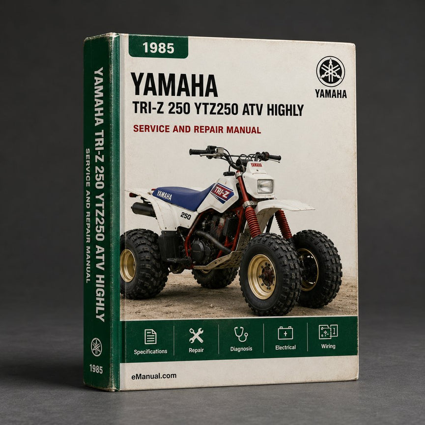 1985 Yamaha TRI-Z 250 / YTZ250 ATV Service Repair Manual (Highly Detailed FSM PDF Preview) Download