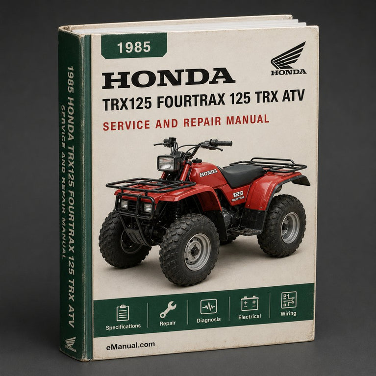 1985-1986 Honda TRX125 Fourtrax 125 TRX ATV Service Repair Workshop Manual