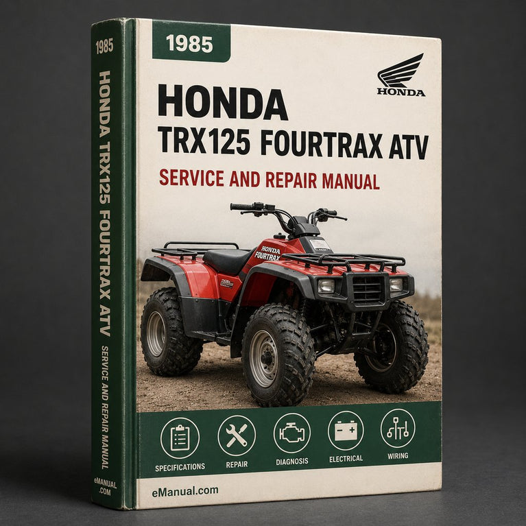 1985-1986 Honda TRX125 Fourtrax ATV Service Repair Manual