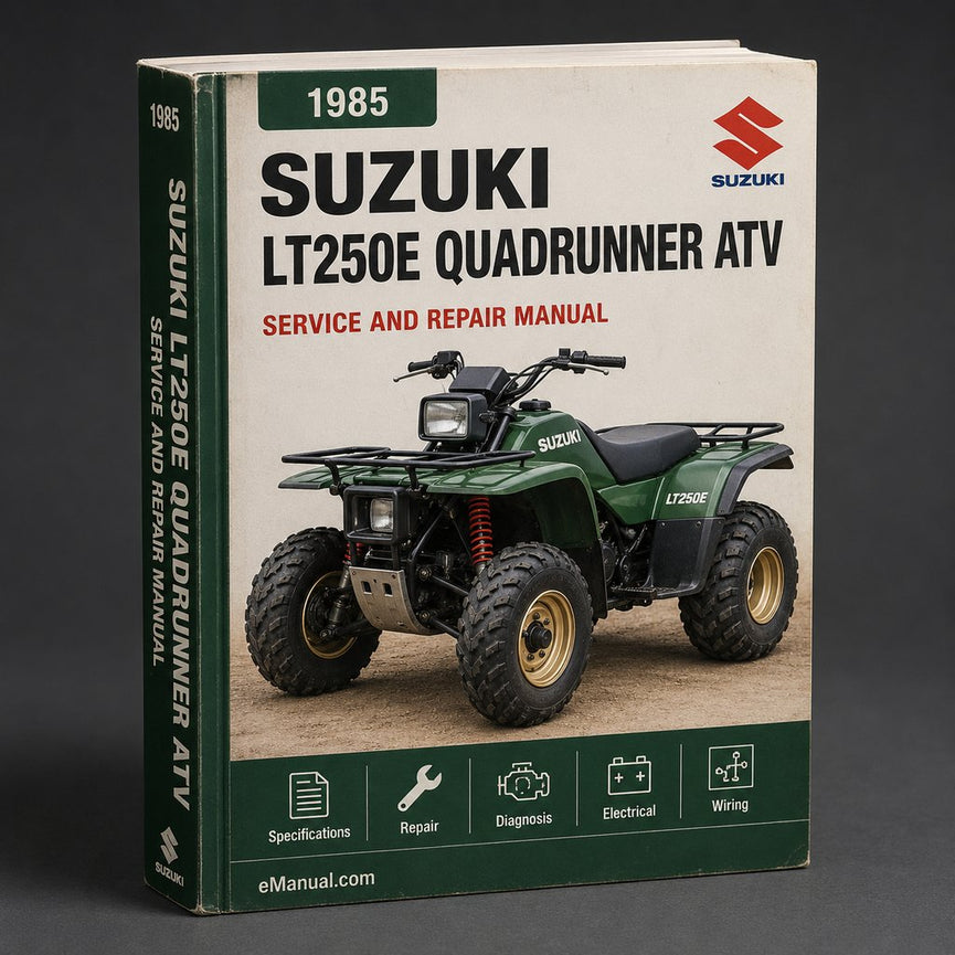 1985-1988 Suzuki LT250E Quadrunner ATV Repair Manual