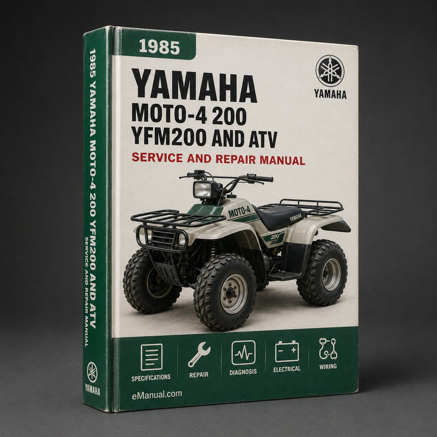 1985-1988 Yamaha MOTO-4 200 YFM200 Service Manual and ATV Owners Manual - Workshop Repair Download PDF