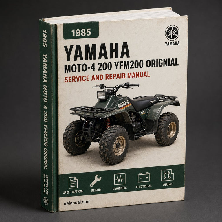 1985-1989 Yamaha Moto-4 200 Service Repair Manual YFM200 ( Orignial FSM )
