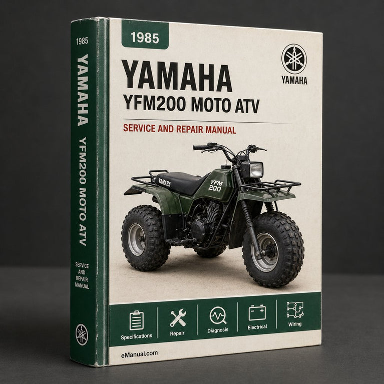 1985-1989 Yamaha YFM200 Moto 4 ATV Repair Manual