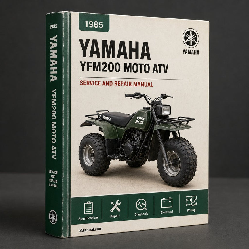 1985-1989 Yamaha YFM200 Moto 4 ATV Repair Manual