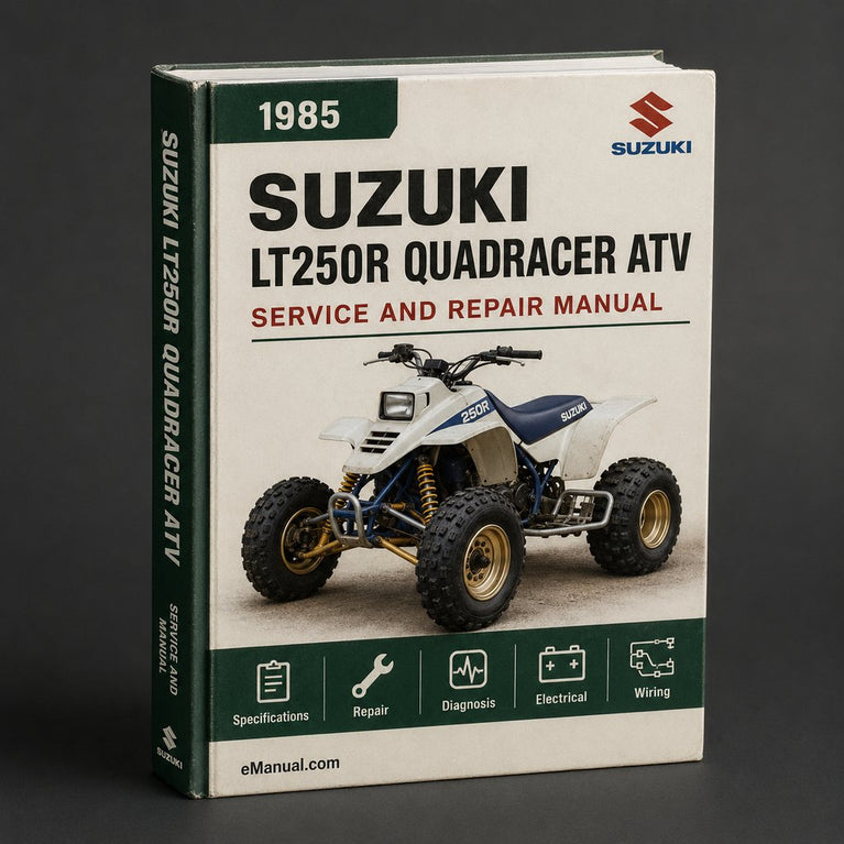 1985-1992 Suzuki LT250R Quadracer ATV Workshop Repair Service Manual