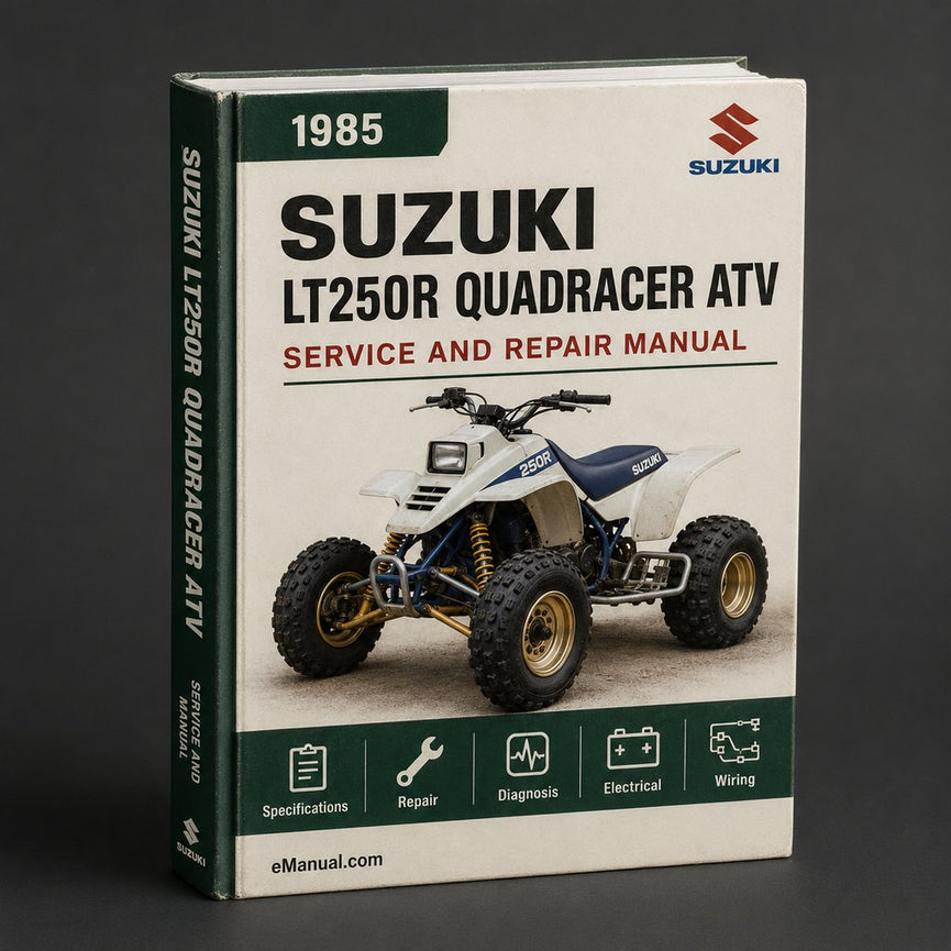 1985-1992 Suzuki LT250R Quadracer ATV Workshop Repair Service Manual