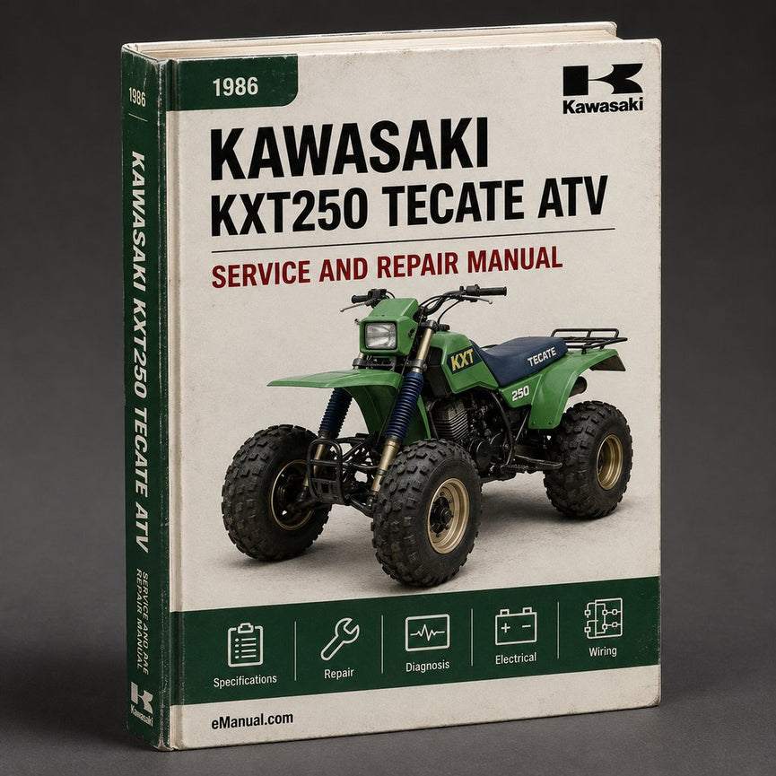 1986 KAWASAKI KXT250 TECATE ATV Service Repair Manual