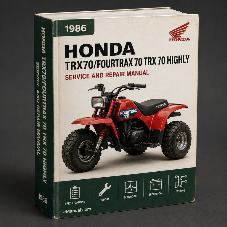 1986-1987 TRX70/Fourtrax 70 Service Repair Manual TRX 70 (Highly Detailed FSM Preview)