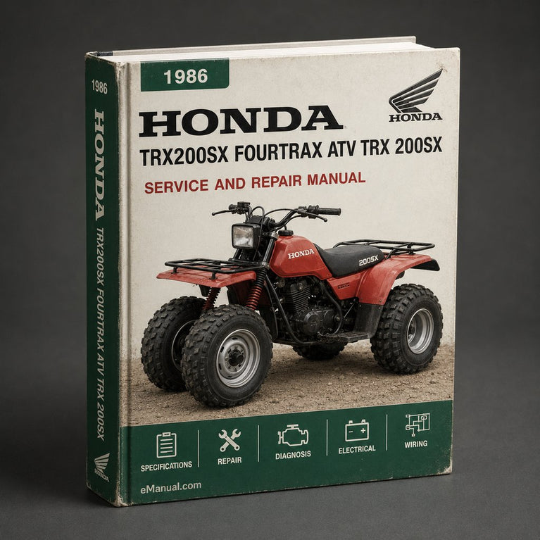 1986-1988 TRX200SX Fourtrax ATV Service Repair Manual (TRX 200SX)